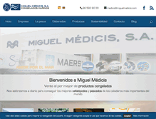 Tablet Screenshot of miguelmedicis.com